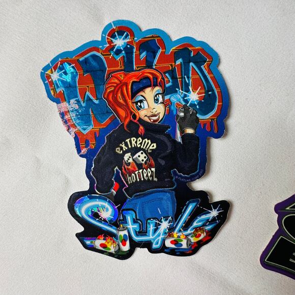 Vintage 2003 Y2k Extreme Hotteez Biker Racing Motorcycle Sticker Set (3) - Picture 3 of 6